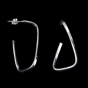 925er Sterlingsilber Ohrstecker rhodiniert