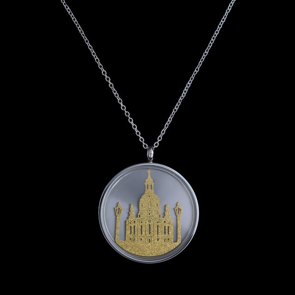 Modeschmuck Kettenanhänger Frauenkirche Mahlschatz