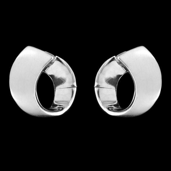 Creolen 925er Sterlingsilber, rhodiniert, Mahlschatz