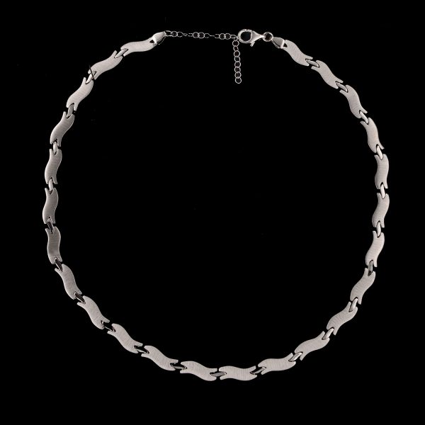 Collier 925erSterlingsilber rhodiniert, Mahlschatz